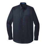 Port Authority W100 Long Sleeve Carefree Poplin Shirt