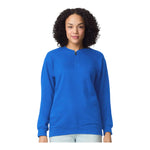 Gildan SF008 Unisex Softstyle Midweight 1/4 Zip Sweatshirt