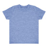 Royal Apparel 17068 Toddler Heathered Short Sleeve Tee with Coverstitch Neck Made in USA
