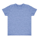 Royal Apparel 17068 Toddler Heathered Short Sleeve Tee with Coverstitch Neck Made in USA