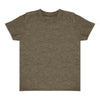 Royal Apparel 17068 Toddler Heathered Short Sleeve Tee with Coverstitch Neck Made in USA