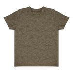 Royal Apparel 17068 Toddler Heathered Short Sleeve Tee with Coverstitch Neck Made in USA