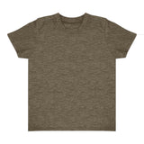 Royal Apparel 17068 Toddler Heathered Short Sleeve Tee with Coverstitch Neck Made in USA