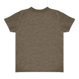 Royal Apparel 17068 Toddler Heathered Short Sleeve Tee with Coverstitch Neck Made in USA
