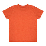 Royal Apparel 17068 Toddler Heathered Short Sleeve Tee with Coverstitch Neck Made in USA