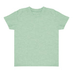 Royal Apparel 17068 Toddler Heathered Short Sleeve Tee with Coverstitch Neck Made in USA