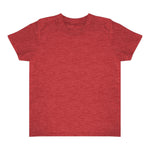 Royal Apparel 17068 Toddler Heathered Short Sleeve Tee with Coverstitch Neck Made in USA