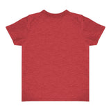 Royal Apparel 17068 Toddler Heathered Short Sleeve Tee with Coverstitch Neck Made in USA