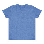 Royal Apparel 17068 Toddler Heathered Short Sleeve Tee with Coverstitch Neck Made in USA