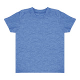 Royal Apparel 17068 Toddler Heathered Short Sleeve Tee with Coverstitch Neck Made in USA
