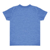 Royal Apparel 17068 Toddler Heathered Short Sleeve Tee with Coverstitch Neck Made in USA