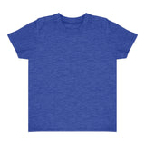 Royal Apparel 17068 Toddler Heathered Short Sleeve Tee with Coverstitch Neck Made in USA