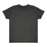 Royal Apparel 17068 Toddler Heathered Short Sleeve Tee with Coverstitch Neck Made in USA