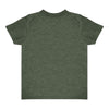 Royal Apparel 17068 Toddler Heathered Short Sleeve Tee with Coverstitch Neck Made in USA