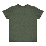 Royal Apparel 17068 Toddler Heathered Short Sleeve Tee with Coverstitch Neck Made in USA