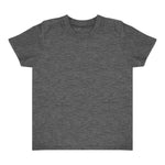 Royal Apparel 17068 Toddler Heathered Short Sleeve Tee with Coverstitch Neck Made in USA