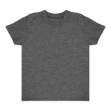 Royal Apparel 17068 Toddler Heathered Short Sleeve Tee with Coverstitch Neck Made in USA