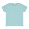 Royal Apparel 17068 Toddler Heathered Short Sleeve Tee with Coverstitch Neck Made in USA