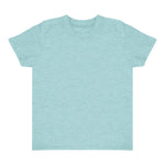 Royal Apparel 17068 Toddler Heathered Short Sleeve Tee with Coverstitch Neck Made in USA