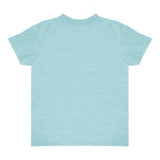 Royal Apparel 17068 Toddler Heathered Short Sleeve Tee with Coverstitch Neck Made in USA