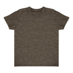 Royal Apparel 17068 Toddler Heathered Short Sleeve Tee with Coverstitch Neck Made in USA