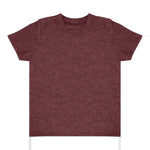 Royal Apparel 17068 Toddler Heathered Short Sleeve Tee with Coverstitch Neck Made in USA