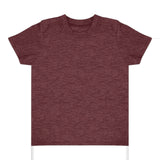 Royal Apparel 17068 Toddler Heathered Short Sleeve Tee with Coverstitch Neck Made in USA