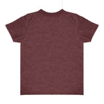 Royal Apparel 17068 Toddler Heathered Short Sleeve Tee with Coverstitch Neck Made in USA