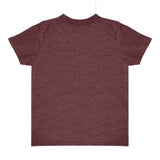 Royal Apparel 17068 Toddler Heathered Short Sleeve Tee with Coverstitch Neck Made in USA