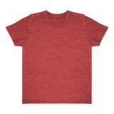 Royal Apparel 17068 Toddler Heathered Short Sleeve Tee with Coverstitch Neck Made in USA
