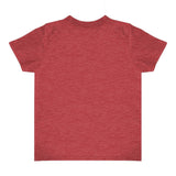 Royal Apparel 17068 Toddler Heathered Short Sleeve Tee with Coverstitch Neck Made in USA