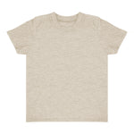 Royal Apparel 17068 Toddler Heathered Short Sleeve Tee with Coverstitch Neck Made in USA