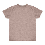 Royal Apparel 17068 Toddler Heathered Short Sleeve Tee with Coverstitch Neck Made in USA