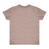 Royal Apparel 17068 Toddler Heathered Short Sleeve Tee with Coverstitch Neck Made in USA