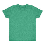 Royal Apparel 17068 Toddler Heathered Short Sleeve Tee with Coverstitch Neck Made in USA