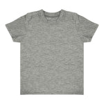 Royal Apparel 17068 Toddler Heathered Short Sleeve Tee with Coverstitch Neck Made in USA