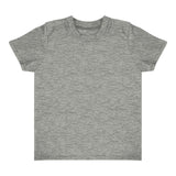 Royal Apparel 17068 Toddler Heathered Short Sleeve Tee with Coverstitch Neck Made in USA