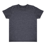 Royal Apparel 17068 Toddler Heathered Short Sleeve Tee with Coverstitch Neck Made in USA