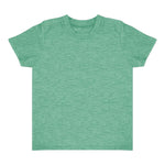 Royal Apparel 17068 Toddler Heathered Short Sleeve Tee with Coverstitch Neck Made in USA
