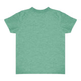 Royal Apparel 17068 Toddler Heathered Short Sleeve Tee with Coverstitch Neck Made in USA