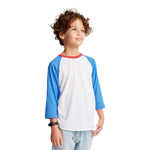 Royal Apparel 17220 Youth Americana Raglan 3/4 Sleeve Baseball Tee Made in USA