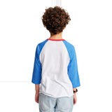 Royal Apparel 17220 Youth Americana Raglan 3/4 Sleeve Baseball Tee Made in USA