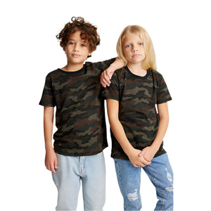 Royal Apparel 17221CMO Youth Camo Tee Made in USA - 
