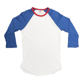 Royal Apparel 17330 Infant Americana Raglan 3/4 Sleeve Baseball Shirt Made in USA