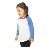 Royal Apparel 17660 Toddler Americana Raglan Baseball Tee Made in USA