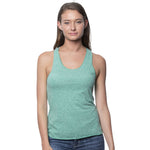 Royal Apparel 20008 Women’s Triblend Raw Edge Racerback Tank Top Made in USA