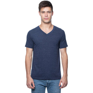 Royal Apparel 20055 Unisex Triblend V-Neck Tee Made in USA - 