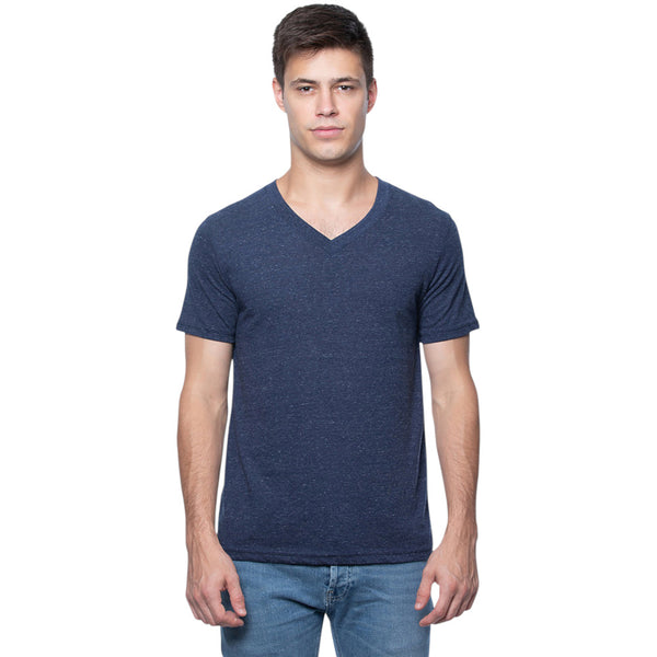 Royal Apparel 20055 Unisex Triblend V-Neck Tee Made in USA