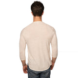 Royal Apparel 20059 Unisex Triblend 3/4 Sleeve Henley Made in USA