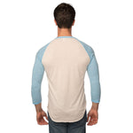 Royal Apparel 20059 Unisex Triblend 3/4 Sleeve Henley Made in USA
